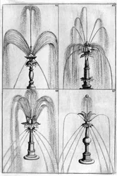 装飾用の噴水のデザイン、1664年