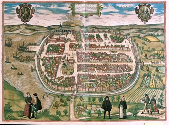 ドイツ、ポメラニア地方のバルト-ゲオルク・ブラウン著「Civitates Orbis Terrarum」ケルン1617年所収