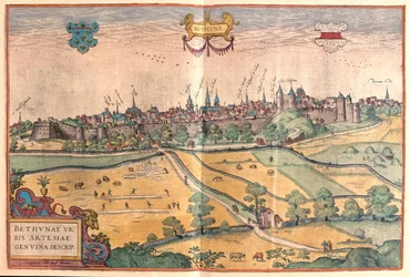 フランス、パ・ド・カレーのベトゥーン-ゲオルク・ブラウン作「Civitates Orbis Terrarum」ケルン1617年所収