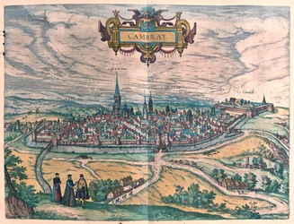 フランス、カンブライ-ゲオルク・ブラウン作「Civitates Orbis Terrarum」ケルン1617年所収