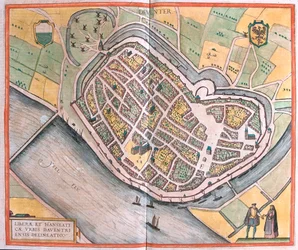 オランダ、デヴェンター - ゲオルク・ブラウン著『Civitates Orbis Terrarum』（ケルン、1617年）所収