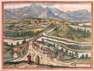 ハンガリーのドレゲリパランク - ゲオルク・ブラウン著『Civitates Orbis Terrarum』（ケルン、1617年）所収
