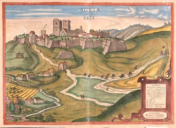 ハンガリーのエゲル - ゲオルク・ブラウン著『Civitates Orbis Terrarum』（ケルン、1617年）所収