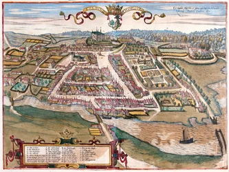 デンマークのコリング-ゲオルク・ブラウン作『Civitates Orbis Terrarum』（ケルン、1617年）所収