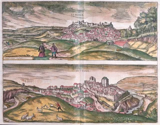 ゲオルク・ブラウン著『Civitates Orbis Terrarum』（ケルン、1617年）所収のレブリージャ-セッテニル-スペイン