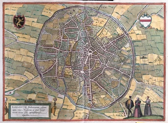 ベルギーのルーヴェン、ゲオルク・ブラウン作「Civitates Orbis Terrarum」（ケルン、1617年）所収