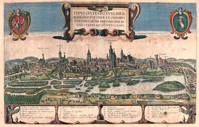 ポーランドのルブリン - ゲオルク・ブラウン著『Civitates Orbis Terrarum』（ケルン、1617年）所収