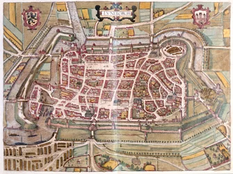 ドイツ、ルネブルク - ゲオルク・ブラウン作「Civitates Orbis Terrarum」ケルン1617年所収