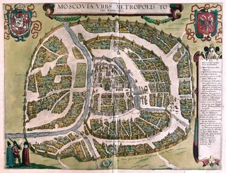モスクワ（ロシア）-ゲオルク・ブラウン作「Civitates Orbis Terrarum」ケルン1617年所収