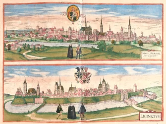ゲオルク・ブラウン著『Civitates Orbis Terrarum』（ケルン、1617年）所収のニサ（ポーランド、レグニツァ）。