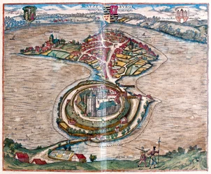 ラッツェブルク（ドイツ）-ゲオルク・ブラウン著「Civitates Orbis Terrarum」ケルン1617年所収