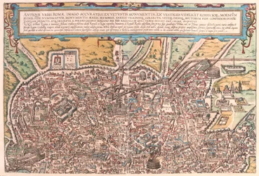 イタリア、ローマ-ゲオルク・ブラウン作『Civitates Orbis Terrarum』（ケルン、1617年）所収
