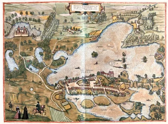 ドイツ、ホルシュタイン州シュレスヴィング - ゲオルク・ブラウン著「Civitates Orbis Terrarum」ケルン1617年所収