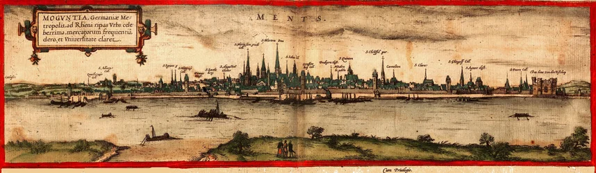 マインツの眺め、1572年