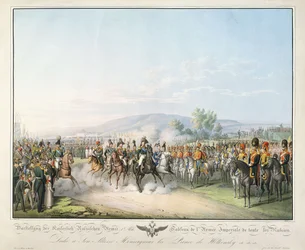 ルートヴィヒフォンクライスト作「ヨーロッパ軍の表」からの全ロシア帝国軍の表、c.1828-1845