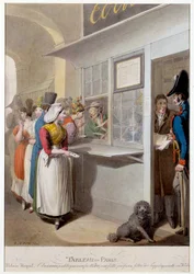 王宮のパブリック・ライター ジョージ・エマニュエル・オピッツ（1775-1841）によるリトグラフ 19世紀 パリ、カルナヴァレ美術館