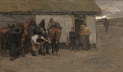 鍛冶屋 1881-84年頃（キャンバスに油彩）