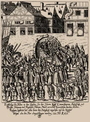 フェットミルヒ・ライジング。 1616 年 2 月 28 日のフランクフルトでのユダヤ人の再導入、c. 1616-1617。