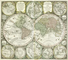 世界地図、1744年