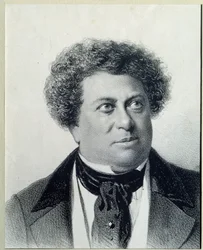作家アレクサンドル・デュマ（1802-1870）の肖像