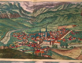 ブレッサノーネの街（ゲオルグ・ブラウン著『Civitates Orbis Terrarum』より