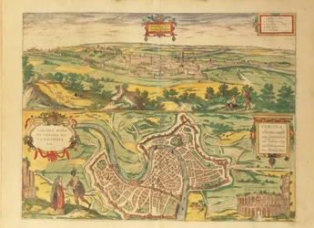 ゲオルグ・ブラウンの「Civitates Orbis Terrarum」よりヴェローナの地図