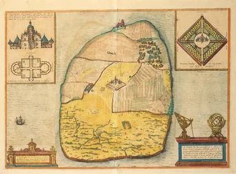 ゲオルグ・ブラウンの「Civitates Orbis Terrarum」より「ウラニエンボーグ」。