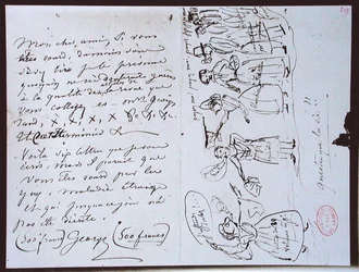 Fonds Lovenjoul E858 Ms 937 1.219 George Sand (1804-76) から
