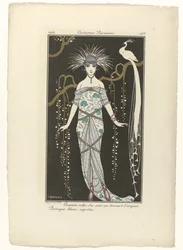 Journal des Dames et des Modes、パリの衣装、1914、No. 168: 大きなイブニング ドレス (...)