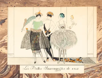 1920年の「Les Belles Sauvageffes」、1924年の「Le Bonheur du Jour or, Les Graces à la Mode」より。