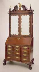 アルソップ書記、1770-76（金色のマホガニー、松と鏡）