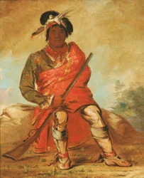 Eteh-ée-fix-e-co、心のない鹿、酋長、1838年。
