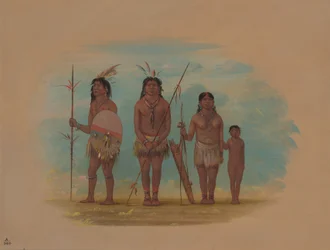 4 人のシングー インディアン、18541869。