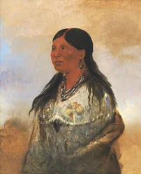 Hón-je-a-pút-o、熊捕りの妻、1832 年。