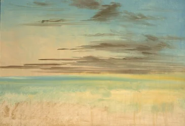 風景の背景、1846-1848。