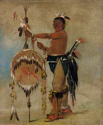 Pash-ee-pa-hó、Little Stabbing Chief、由緒ある Sauk 酋長、1835 年。