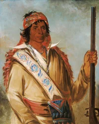 Steeh-tcha-kó-me-co、ベン・ペリーマンと呼ばれる偉大な王、酋長、1834 年。