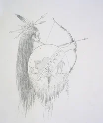 Un-ka-ka Ha-hon-she-kaw（長い指の爪）1852