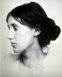 ヴァージニア・ウルフ（1882 - 1941）の肖像。1902
