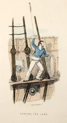 首をかしげる、パブ、1841年頃（手描きの彫刻）