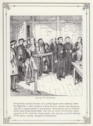 The Bachelors Own Book, or The Progress of Mr Lambkin (Gent) (e.g. engraving)」のイラスト。