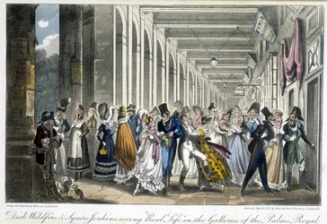 Les galeries du Palais Royal - David Carey著「Life in Paris」（ロンドン）に掲載されています。