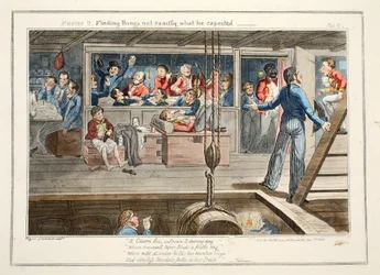 マスターB、彼が期待したものと正確に一致しないものを見つけること、パブ。 1835年（手描きの彫刻）