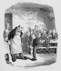 チャールズディケンズの「オリバーツイストの冒険」（1812-70）1838年、チャップマンウントホール発行、1901年