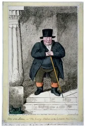 「ライオンの 1 つ、またはロンドン博物館の生きた像」、1817 年
