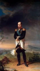 1829年フィールド元帥伯爵ミハイルバークレイドトーリの肖像