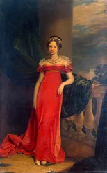ロシアの大公マリア・パブロフナの肖像、1786–1859、1822年。