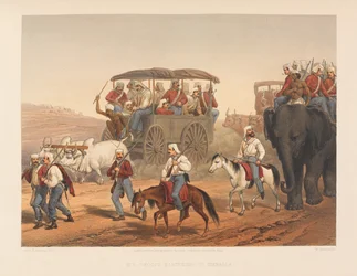 ？軍隊がウンバラに急ぐ？、1857