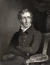 ヘンリー・ウェルボア・エイガー・エリス、第2代クリフデン子爵、エドワード・スクリヴェン（1775-1841）による版刻、『ナショナル・ポートレート・ギャラリー、第2巻』より、1835年頃刊行