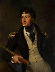 キャプテン・ザ・ホンの肖像画。 チャールズ・ブリッジマン（1791-1860）、1810-50年頃（キャンバスに油彩）